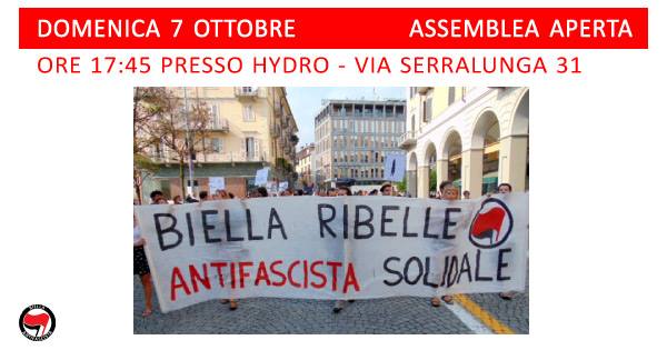 Assemblea Coordinamento Antifascista, Spazio Hydro, 2018