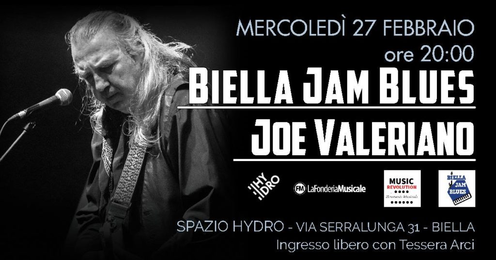 Biella Jam Blues, Joe Valeriano, Spazio Hydro, 2019