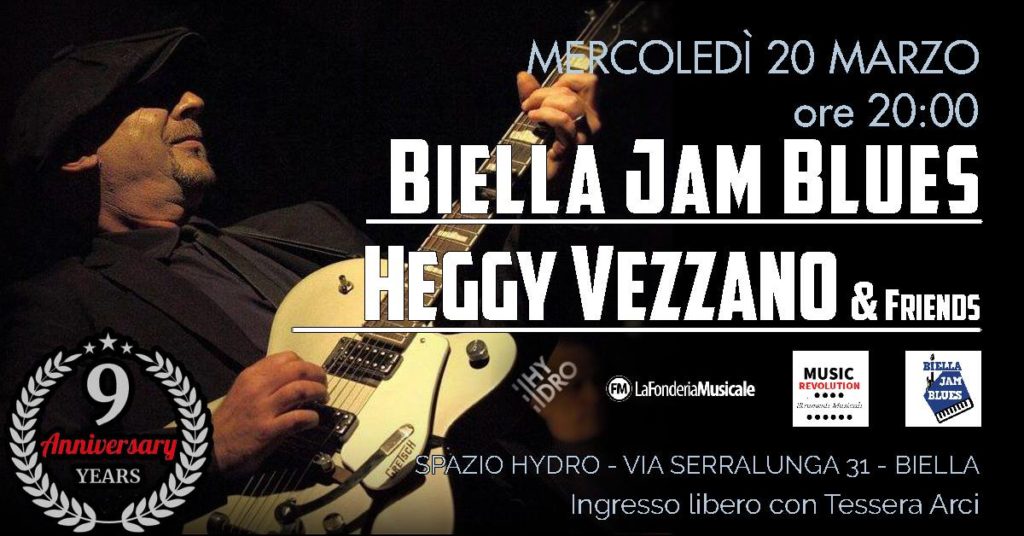 Biella Jam Blues, Heggy Vezzano, Spazio Hydro, 2019